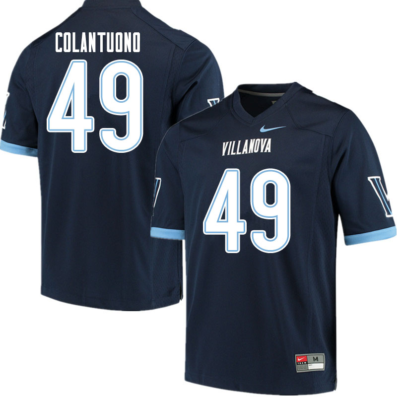 Men #49 Matt Colantuono Villanova Wildcats College Football Jerseys Sale-Navy